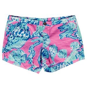 Sz 4 Lily Pulitzer Adie Pink Sea Shorts NWOT